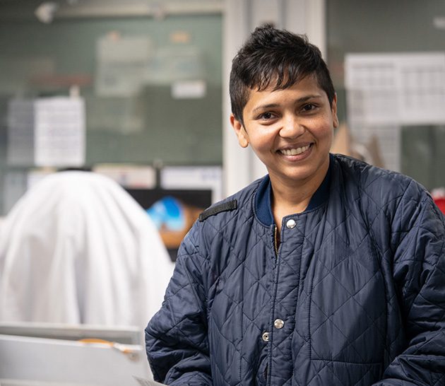 Canada Packers team member with jacket.